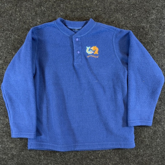Patagonia Other - Patagonia Synchilla Fleece Snap-T Pullover Sweater Kids S Blue Hiking Camping